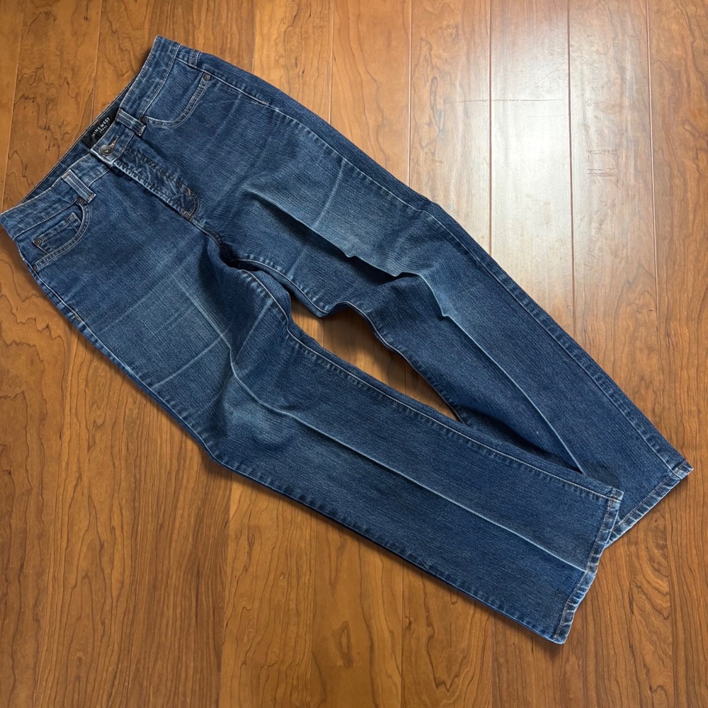 Nine West Court Street Bootcut Jeans Womens 10/29 Average Blue Denim Stretch